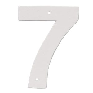 4" Helvetica House Number in Black or White