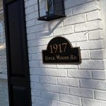 Arch Economy Two-Line Address Plaque Sign with Lawn Stakes (28 Color Options) - Image 8