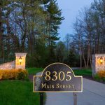 Arch Economy Two-Line Address Plaque Sign with Lawn Stakes (28 Color Options) - Image 4