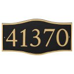 Double Arch Serif Economy Address Plaque (holds 5 characters)
