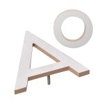 4" Individual Taupe Satin Nickel Two-Tone Modern Floating Letters A-Z