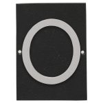 Floating Modern 6" Number Horizontal Address Plaque (1 character)