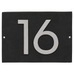 Floating Modern 6" Number Horizontal Address Plaque (2 characters)