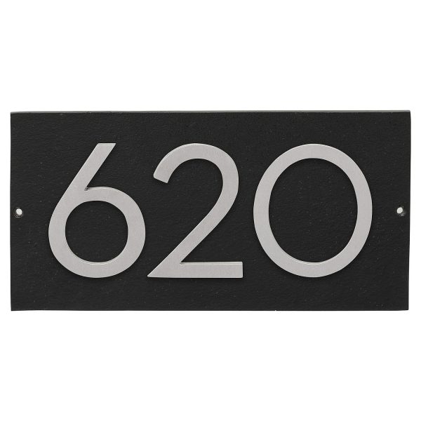 Floating Modern 6" Number Horizontal Address Plaque (3 characters)