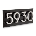 Floating Modern 6" Number Horizontal Address Plaque (4 characters)