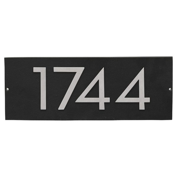 Floating Modern 6" Number Horizontal Address Plaque (4 characters)