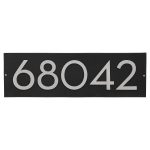 Floating Modern 6" Number Horizontal Address Plaque (5 characters)