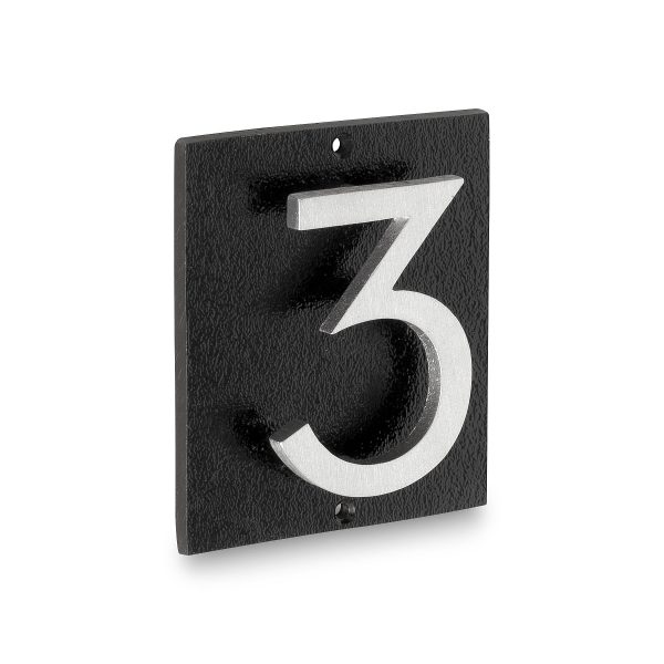 Floating Modern 6" Number and Letter Vertical Address Plaque (1 character)