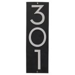 Floating Modern 6" Number and Letter Vertical Address Plaque (3 characters)