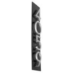 Floating Modern 6" Number and Letter Vertical Address Plaque (4 characters)