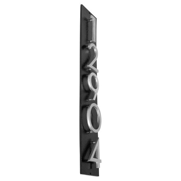 Floating Modern 6" Number and Letter Vertical Address Plaque (5 characters)