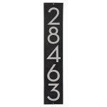 Floating Modern 6" Number and Letter Vertical Address Plaque (5 characters)