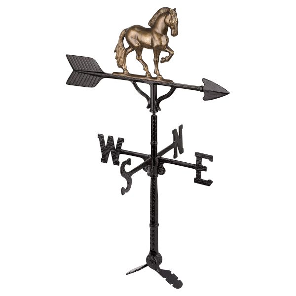 32'' Aluminum 3D Horse Weathervane