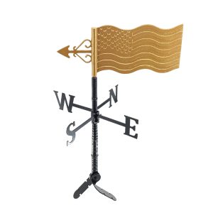 26" Aluminum American Flag Weathervane