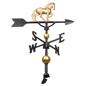 32'' Aluminum Deluxe 3D Horse Weathervane