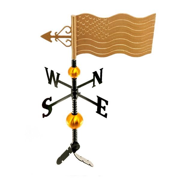 26" Aluminum Deluxe American Flag Weathervane