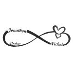 12'' x 4.3'' Personalized Infinity Sign