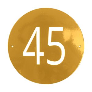 8'' Circle Address Sign One Line