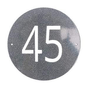 12'' Circle Address Sign One Line