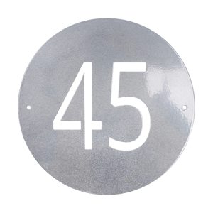 30'' Circle Address Sign One Line