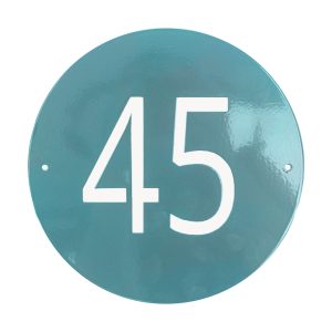 24'' Circle Address Sign One Line