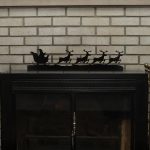 Christmas Santa's Sleigh & Reindeer Tealight Holder Mantle Decor (2 Sizes & 8 Colors) - Image 2