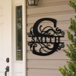 Personalized Steel Royale Font Split Letter Monogram Wall Sign (8 Sizes & 14 Colors) - Image 2