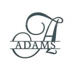 Personalized Steel Elegant Font Split Letter Monogram Wall Sign (6 Sizes & 14 Colors) - Image 7