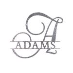 Personalized Steel Elegant Font Split Letter Monogram Wall Sign (6 Sizes & 14 Colors) - Image 9