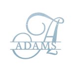 Personalized Steel Elegant Font Split Letter Monogram Wall Sign (6 Sizes & 14 Colors) - Image 11