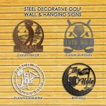 Custom Steel Decorative Golf Wall & Hanging Plaque Signs (4 Styles & 14 Colors) - Image 5