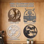 Custom Steel Decorative Golf Wall & Hanging Plaque Signs (4 Styles & 14 Colors) - Image 4