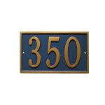 Classic Rectangle Yardage Marker Wall & Lawn Mount Plaques (4 Sizes & 25 Colors)