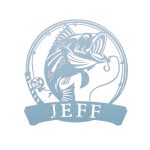 Custom Steel Circle Fishing Rod with Bass One-Line Name Wall Sign (5 Sizes & 15 Colors) - Image 12