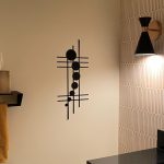 Steel Circle & Line Modern Minimalist Abstract Art Sign (5 Sizes & 14 Colors) - Image 2