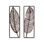 Steel Fern Leaves 2- or 3-Panel Decor Wall Sign (2 Sets, 3 Sizes & 14 Colors) - Image 12