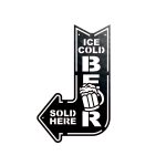 Steel Arrow Cold Beer Wall Decor Signs - (Custom or Stock, 14 Colors) - Image 11