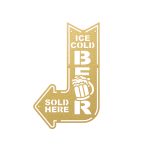 Steel Arrow Cold Beer Wall Decor Signs - (Custom or Stock, 14 Colors) - Image 12