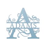 Personalized Steel Royale Font Split Letter Monogram Wall Sign (8 Sizes & 14 Colors) - Image 17