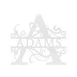 Personalized Steel Royale Font Split Letter Monogram Wall Sign (8 Sizes & 14 Colors) - Image 18