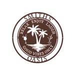Custom Steel Circle Beach Oasis Family Name Sign (5 Sizes & 17 Colors) - Image 12