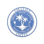 Custom Steel Circle Beach Oasis Family Name Sign (5 Sizes & 17 Colors) - Image 13