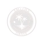 Custom Steel Circle Beach Oasis Family Name Sign (5 Sizes & 17 Colors) - Image 16