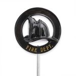 Cast Aluminum Firefighter Grave Markers with Stakes (3 Ornament Types & 7 Colors) - Image 7