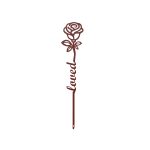 Custom Steel Forever Rose Memorial Grave Markers (2 Sizes & 16 Colors)