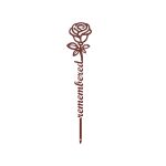 Custom Steel Forever Rose Memorial Grave Markers (2 Sizes & 16 Colors) - Image 7