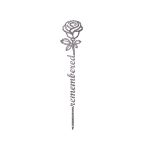 Custom Steel Forever Rose Memorial Grave Markers (2 Sizes & 16 Colors) - Image 11