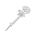 Custom Steel 12" & Up Forever Rose Name Wall Sign (5 Sizes & 16 Colors) - Image 14