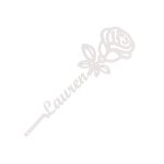 Custom Steel 12" & Up Forever Rose Name Wall Sign (5 Sizes & 16 Colors) - Image 16