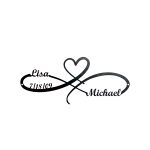 Custom Steel Infinity Sign with Heart Wall Sign Decor (5 Sizes & 15 Colors) - Image 5